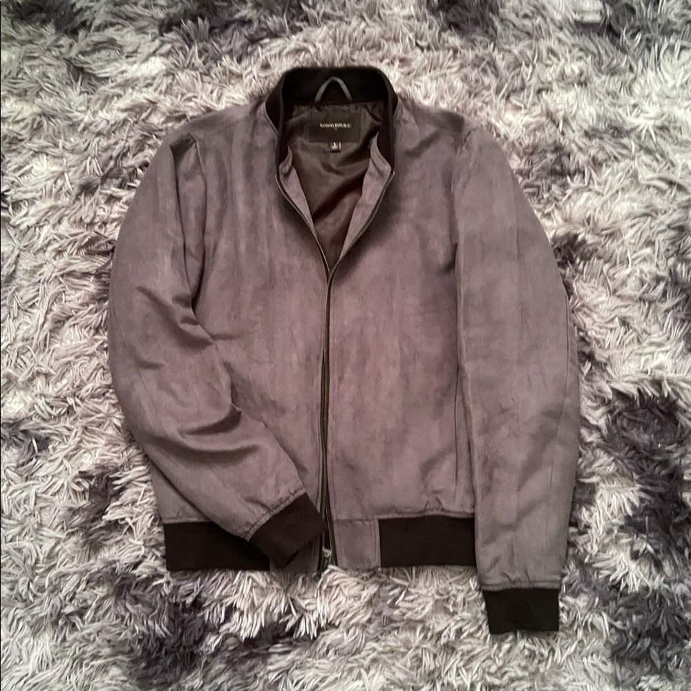 Banana Republic Suede Bomber Jacket